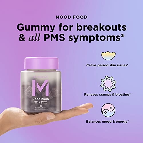 ZitSticka Mood Food: Gummy for Moody Skin + PMS Drama, Forest Berry Flavour ZitStickaBuy Supplements Australia