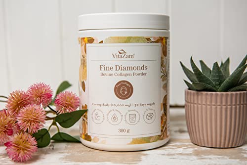 Vitazam Fine Diamond Bovine Collagen Powder - Hydrolyzed Type 1 & 3 Collagen Powder Protein VitaZamBuy Supplements Australia