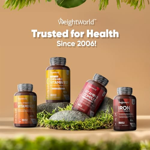 Vitamin B12 Tablets High Strength – 1000mcg Vegan B12 Supplement – 450 Pure Methylcob WeightWorldBuy Supplements Australia