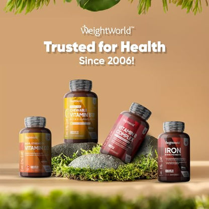 Vitamin B12 Tablets High Strength – 1000mcg Vegan B12 Supplement – 450 Pure Methylcob WeightWorldBuy Supplements Australia