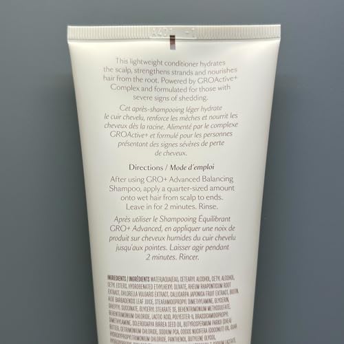VEGAMOUR GRO+ Advanced Balancing Conditioner | Hydrates the Scalp, Nourishes and Softens Hair | For Severe Signs of Thinning | Color Safe, Vegan, Cruelty-Free, Formulated Without Silicones (8 Fl Oz) VEGAMOURBuy Supplements Australia