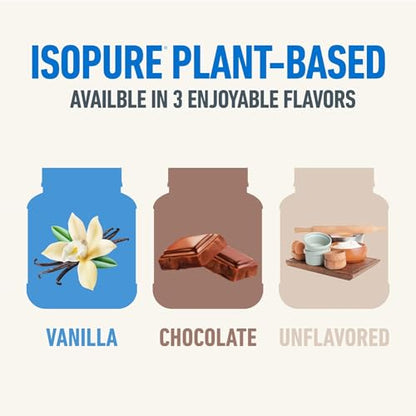 Isopure Vanilla Vegan Protein Powder, with Monk Fruit Sweetener & Amino Acids, Post Work IsopureBuy Supplements Australia