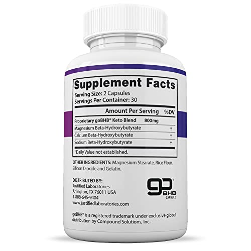 (3 Pack) F1 Keto Pills 800MG Includes goBHB Exogenous Ketones Advanced Ketosis Justified LaboratoriesBuy Supplements Australia