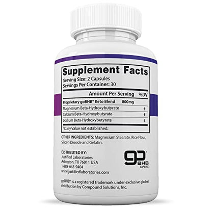 (3 Pack) F1 Keto Pills 800MG Includes goBHB Exogenous Ketones Advanced Ketosis Justified LaboratoriesBuy Supplements Australia