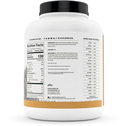 Levels Grass Fed 100% Whey Protein, No Hormones, Vanilla Cinnamon, 5LB Levels NutritionBuy Supplements Australia