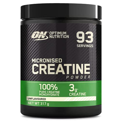 Optimum Nutrition Micronised Creatine Powder, 100% Pure Creatine Monohydrate Powder