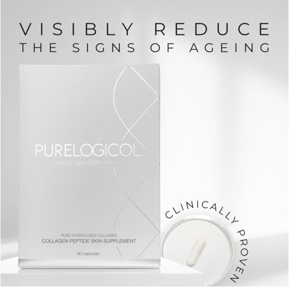 Collagen Tablets, Best Hydrolysed Protein Peptide Skin Supplement - 90 x Collagen Capsules x 800mg PurelogicolBuy Supplements Australia