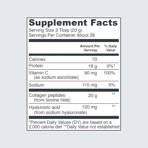 Vital Proteins Collagen Peptides with Hyaluronic Acid and Vitamin C, Shrink-Wrapped Vital ProteinsBuy Supplements Australia