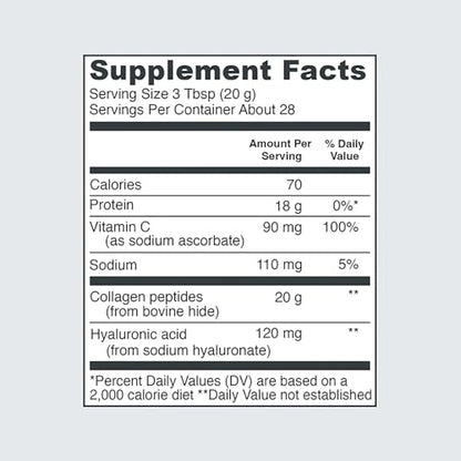 Vital Proteins Collagen Peptides with Hyaluronic Acid and Vitamin C, Shrink-Wrapped Vital ProteinsBuy Supplements Australia