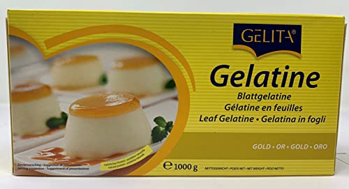Gelita | Gold Leaf Gelatine | 500 Leaves | Allergen Free | Ideal for Thickening or jellification GelitaBuy Supplements Australia