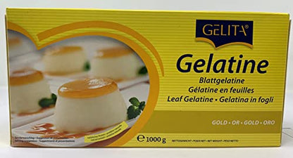 Gelita | Gold Leaf Gelatine | 500 Leaves | Allergen Free | Ideal for Thickening or jellification GelitaBuy Supplements Australia