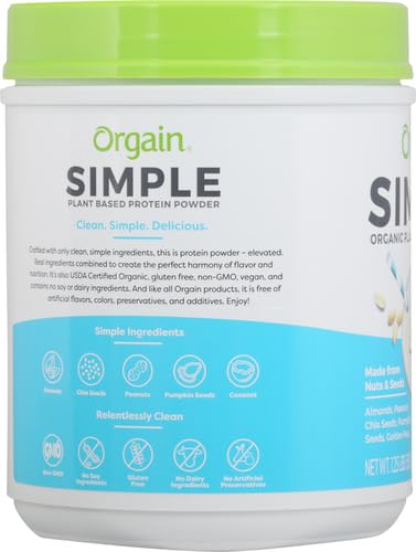 Orgain Organic Simple Vegan Protein Powder, Vanilla - 20g Plant Based Protein OrgainBuy Supplements Australia