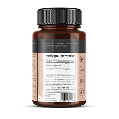 UltraColl Collagen & Hyaluronic Acid 1500mg x 180 Tablets - 6 Months Supply PureclinicaBuy Supplements Australia