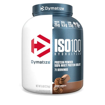 Dymatize ISO100 Hydrolyzed Protein Powder, 100% Whey Isolate Protein, 25g of Protein