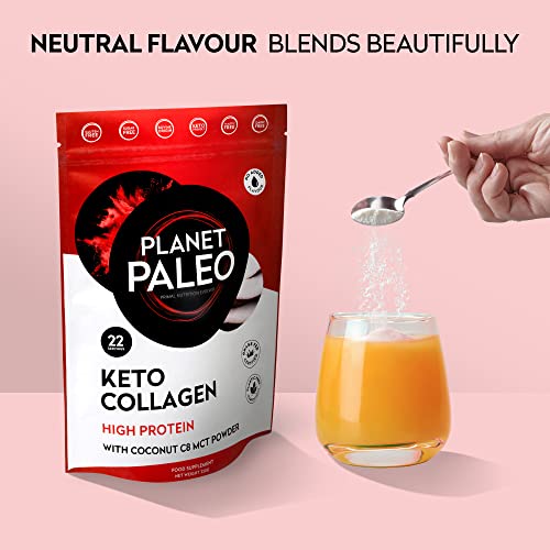 Planet Paleo Keto Collagen Powder (220g, 22 Servings) - Grass-Fed, High Protein Planet PaleoBuy Supplements Australia