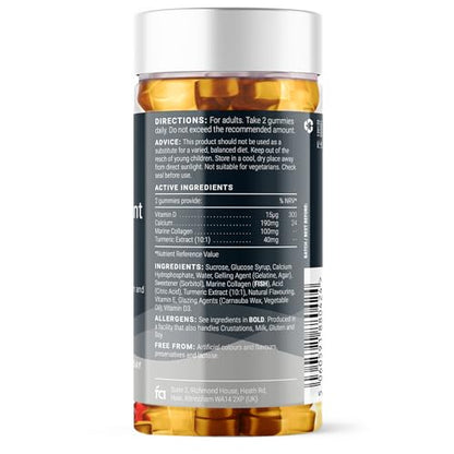 Feel Amazing Bone & Joint Complex Gummies - with Calcium, Vitamin D3 & Marine Collagen - 60 Grapefruit-Flavored Gummies - 30-Day Supply (1) Feel AmazingBuy Supplements Australia