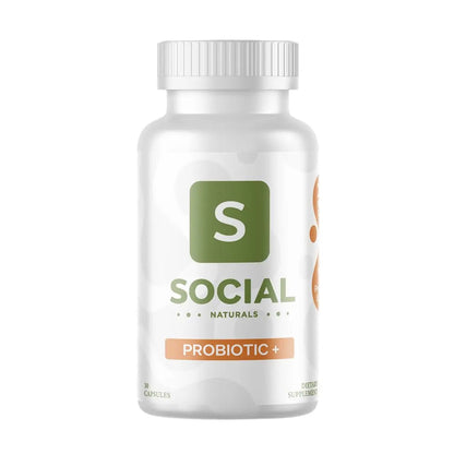 Social Naturals Daily Probiotic | 20 Billion CFU | Multi-Strain with Prebiotic + Postbiotic | Gut Health & Digestion Support | Vegan | 30 Capsules Social NaturalsBuy Supplements Australia