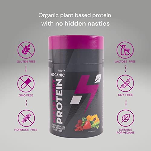 Hylife Nutrition - Organic Protein Powder - Mixed Berry Vegan Protein Powder (450g - 15 Servings) Hylife NutritionBuy Supplements Australia