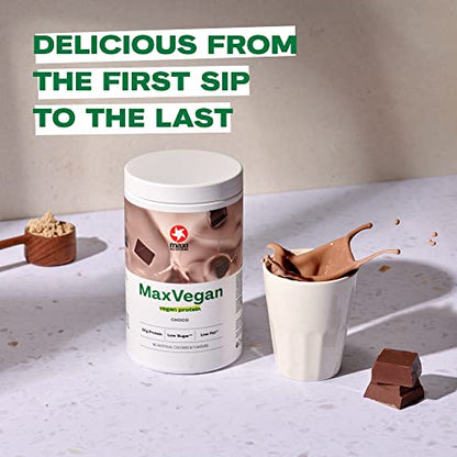 MaxiNutrition - MaxVegan Protein Powder, Chocolate - Plant Based Protein Food Supplement MaxiNutritionBuy Supplements Australia