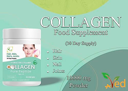 Collagen Peptides Powder Supplement, Support Joint, Bone, Skin, Muscles, Hair, Nail Growth VedBuy Supplements Australia