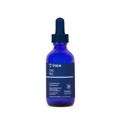 Trace Minerals Ionic B12 - Liquid Multivitamin for Hormone Balance & Healthy Nerve Function - Supports Metabolic Health - Enzyme Production - Natural Wellness Formula - 2 fl oz (59 Servings) Trace MineralsBuy Supplements Australia