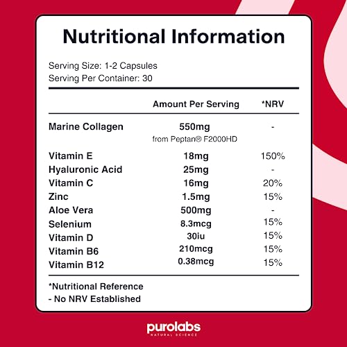 Marine Collagen Complex - Collagen Supplement for Women & Men - with Hyaluronic Acid & Vitamin C - High Strength PurolabsBuy Supplements Australia