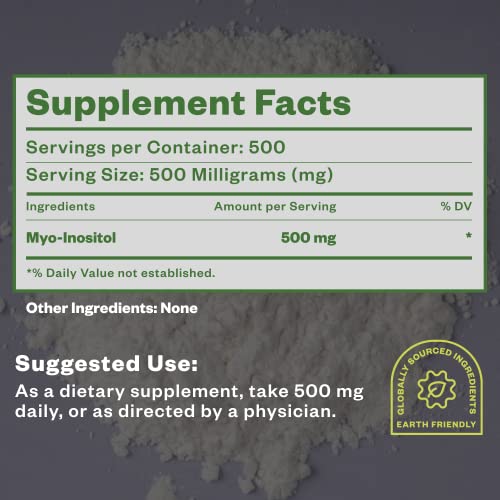 Purisure Myo-Inositol Powder, 250g, Fertility, Hormonal Balance and Ovarian Support PurisureBuy Supplements Australia