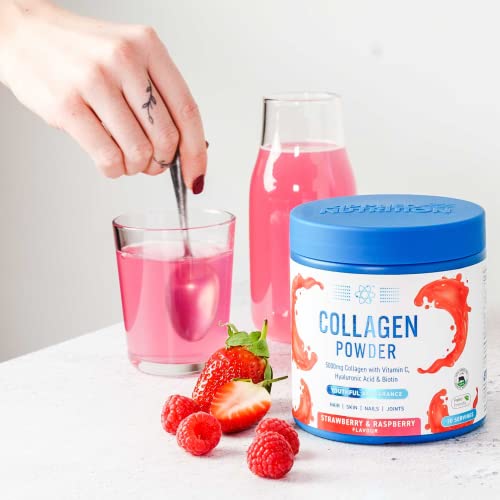 Applied Nutrition Collagen Powder - Strawberry & Raspberry Flavour - 5000mg Hydrolysed Bovine Flavoured Collagen Applied NutritionBuy Supplements Australia