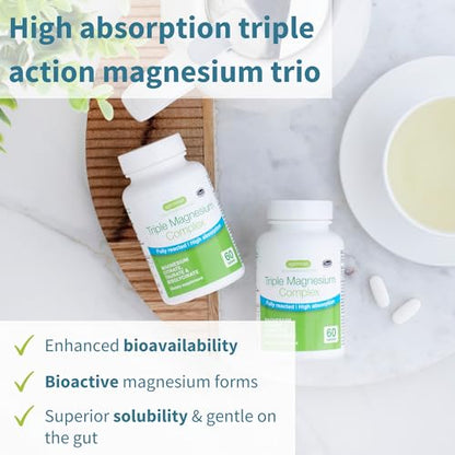 Advanced Triple Magnesium Complex, 2000mg Glycinate, Citrate & Taurate, Clean Label Igennus Healthcare NutritionBuy Supplements Australia