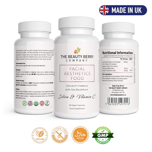 Vegan Collagen Skin Health Supplement for Women & Men, with Sea Buckthorn Berry, Bamboo Silica The Beauty Berry CompanyBuy Supplements Australia
