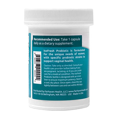 IsoFresh Probiotic: for Vaginal Balance of Yeast and Bacteria in Women Fairhaven HealthBuy Supplements Australia