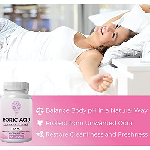 Magic V Steam Boric Acid Suppositories 600 MG 30 Count Optimal PH Support Made in The USA Magic V SteamBuy Supplements Australia