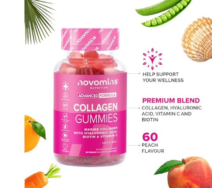 Novomins Collagen Gummies - Marine Collagen Gummies - Superior Type 1 Hydrolysed Collagen novominsBuy Supplements Australia