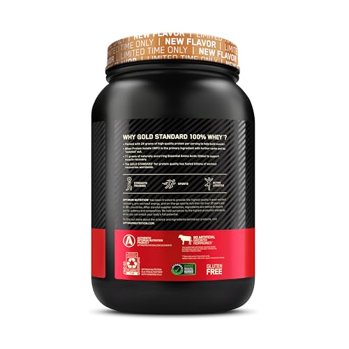 Optimum Nutrition Gold Standard 100% Whey Protein Powder, Cinnamon Roll, 2 Pound Optimum NutritionBuy Supplements Australia