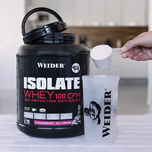 Weider Isolate Whey 100 CFM (2kg) Strawberry Ice Cream Flavour. Protein Powder with 25g Proteins WeiderBuy Supplements Australia