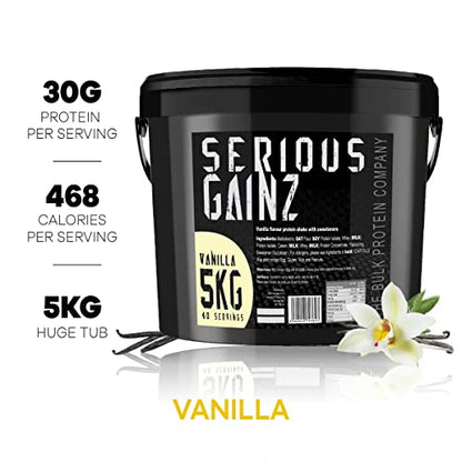 The Bulk Protein Company, SERIOUS GAINZ - Whey Protein Powder - Weight Gain, Mass Gainer The Bulk Protein CompanyBuy Supplements Australia