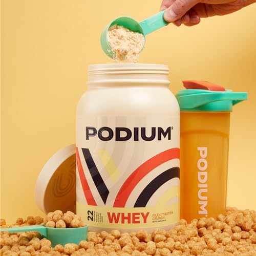 Podium Nutrition, Whey Protein Powder, Peanut Butter Crunch, 22 Servings, 27g of Whey Podium NutritionBuy Supplements Australia