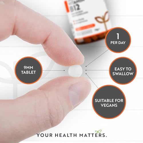 Vitamin B12 1000mcg - 365 High Strength Vegan Tablets (1 Year Supply) - Max Strength NutravitaBuy Supplements Australia