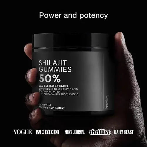 Shilajit Gummies 6000mg Equivalent (3X Stronger) – Himalayan Sourced + Ashwagandha + Turmeric – Lab Tested Toniiq buy supplements Au