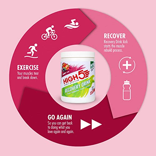 HIGH5 Recovery Drink | Whey Protein Isolate | Promotes Recovery | (Berry, 450g) HIGH5Buy Supplements Australia