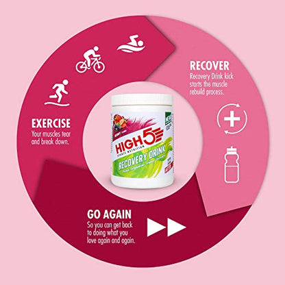 HIGH5 Recovery Drink | Whey Protein Isolate | Promotes Recovery | (Berry, 450g) HIGH5Buy Supplements Australia