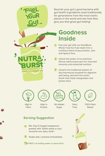 NutraBurst Pea Protein Shake with Probiotics, prebiotics, and Oats 500g - Chocolate Flavoured Nutree GutBuy Supplements Australia
