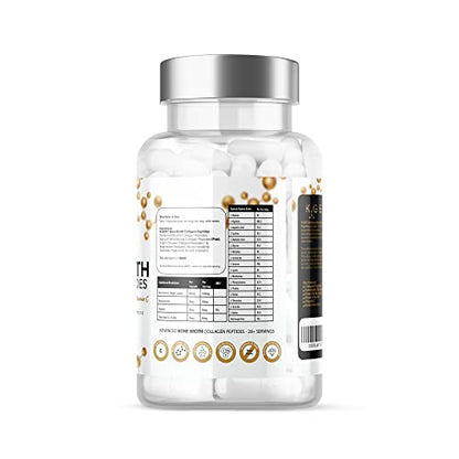 Pure Bone Broth Collagen Supplement Capsules Grass Fed Advanced Blend of Multi Collagen K GEN rejuvenation nutritionBuy Supplements Australia