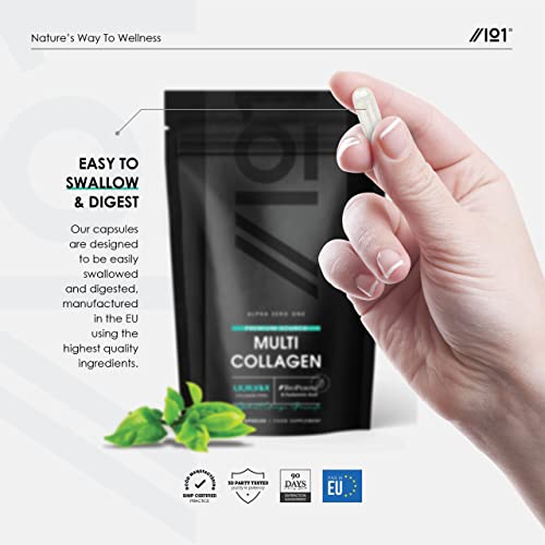 Multi Collagen Protein - Types I, II, III, V & X - Wild Caught Marine, Grass Fed Bovine, Eggshell Revive NaturalsBuy Supplements Australia