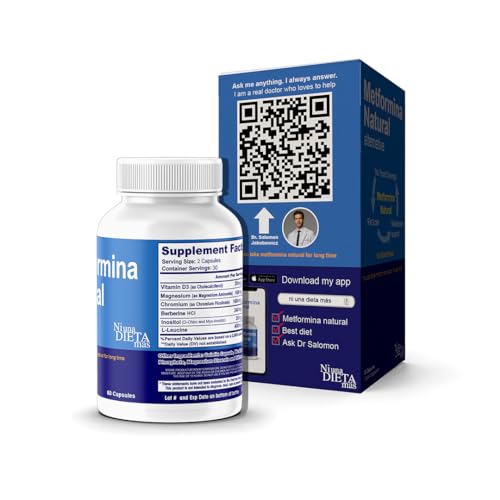 METFORMINA Natural - Weight Loss Aid and Metabolism Support - Dr Salomon, 60 Cap Ni una dieta másBuy Supplements Australia