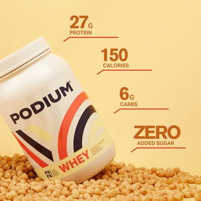 Podium Nutrition, Whey Protein Powder, Peanut Butter Crunch, 22 Servings, 27g of Whey Podium NutritionBuy Supplements Australia