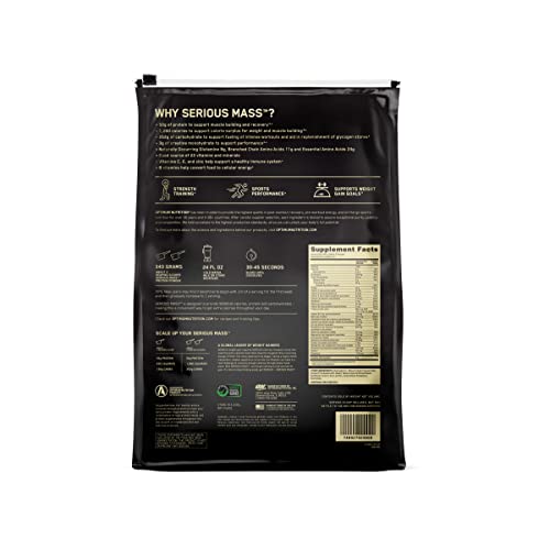 Optimum Nutrition Serious Mass Weight Gainer Protein Powder, Vitamin C, Zinc and Vitamin Optimum NutritionBuy Supplements Australia