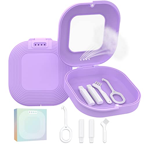 HEMILAB® Retainer Case, Slim Aligner Case with Vent Holes, Compatible with Invisalign