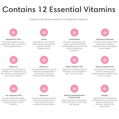 Re-Coll 1200mg Collagen Capsules - High Strength Supplement with Hyaluronic Acid - for Hair Skin Re-CollBuy Supplements Australia