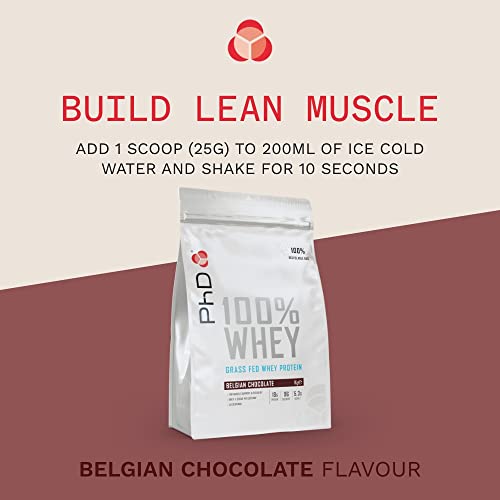 PhD Nutrition 100 Percent Whey, Grass Fed Whey, Lean Muscle Protein Powder PhDBuy Supplements Australia